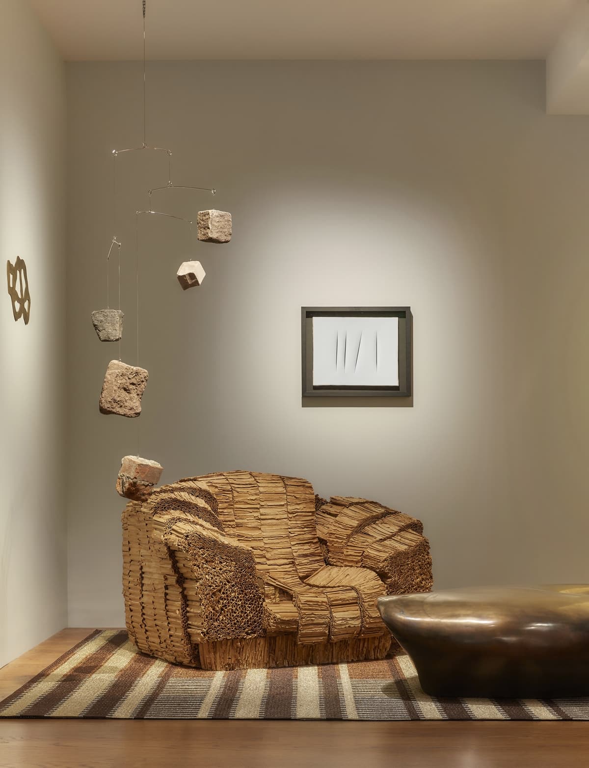 SELAVY Rock/Paper/Scissors Installation featuring furniture by Studio Carol Egan.