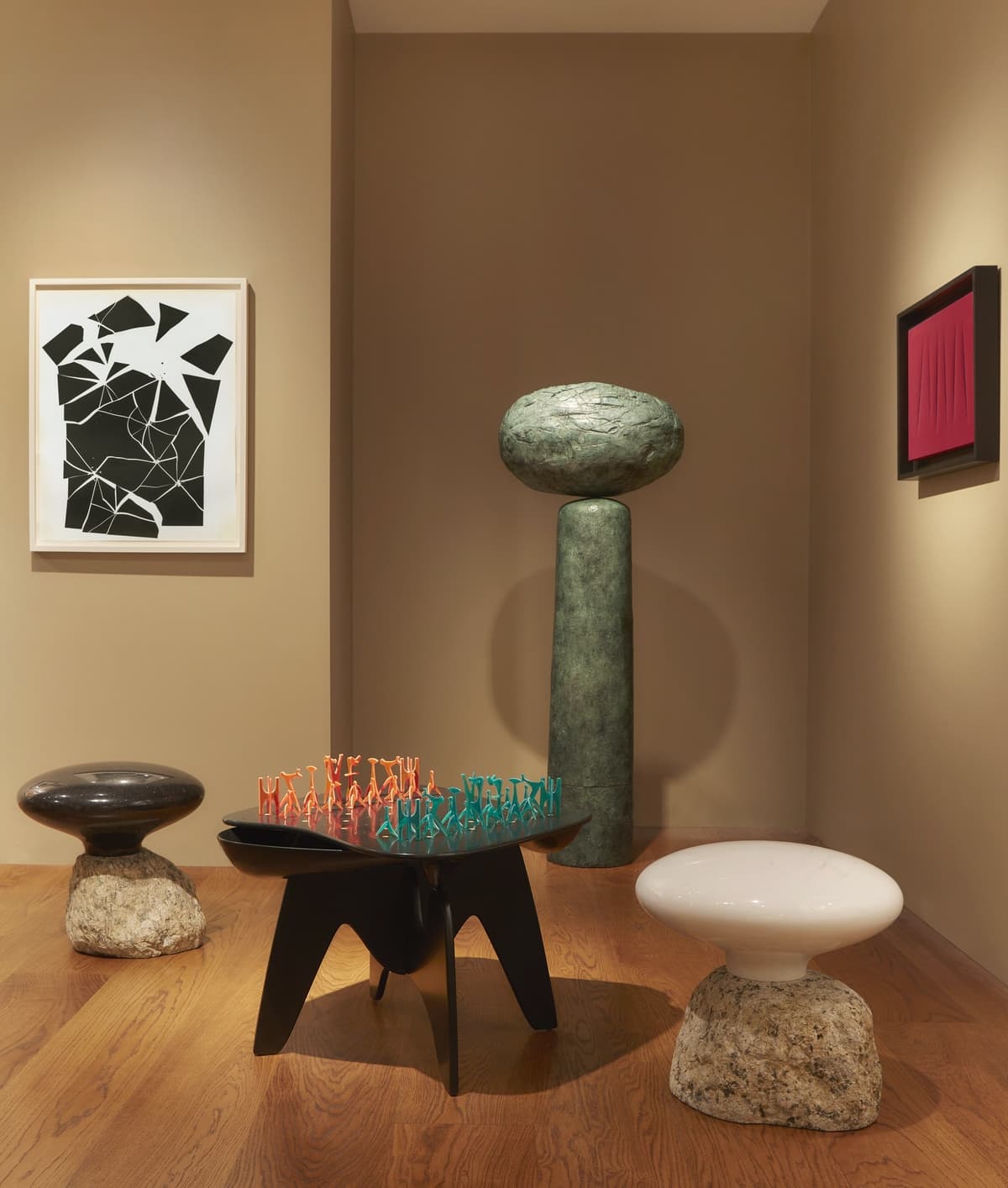 SELAVY Rock/Paper/Scissors Installation featuring furniture by Studio Carol Egan.